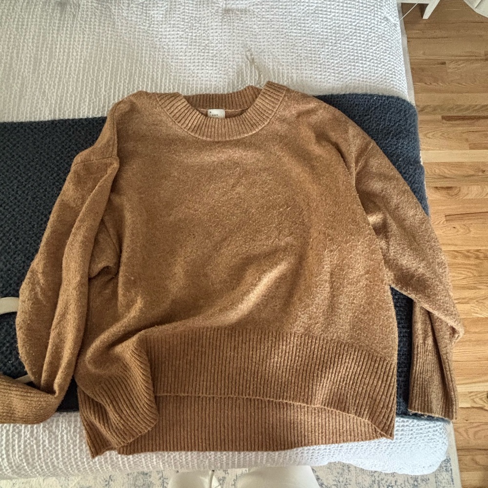 A New Day Tan Knit Sweater